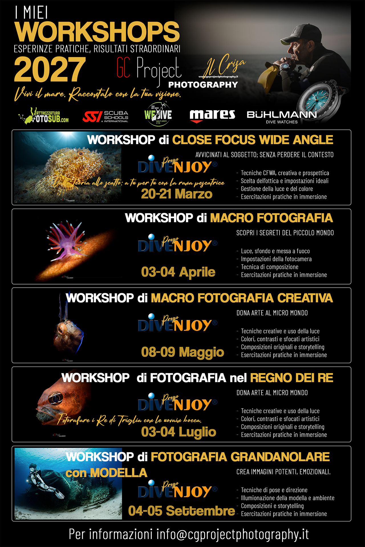 crisa underwater  workshops 2027